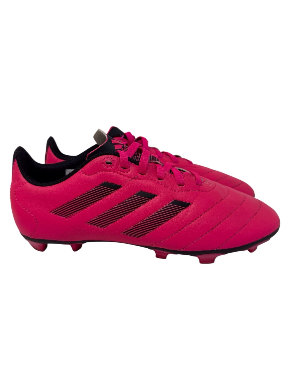 Adidas Kids' Goletto FG hot pink and black Soccer Cleats youth size US 4 EUC